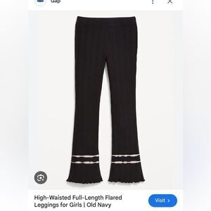 Black Flared Pants with White Trim #19